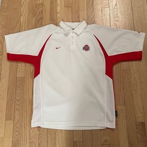 Men’s Ohio State University Nike Dri-fit Polo Shirt Sz M